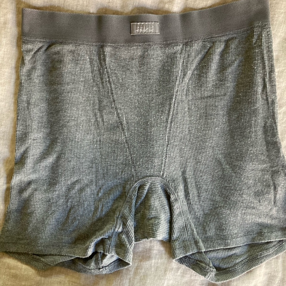 Skims M Ribbed Boxer Shorts